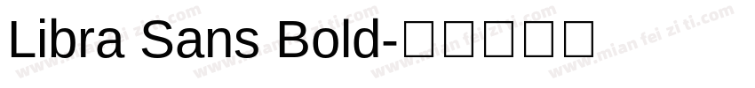 Libra Sans Bold字体转换